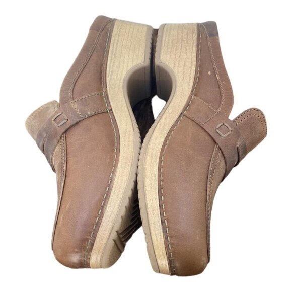 Dansko New Women's Bel Mule Clog Brown Leather size 38 - Picture 11 of 14